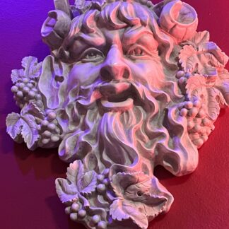 Bacchus Greenman Plaster Wall Decoration