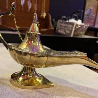 Aladdin Genie Lamp Brass Burner 8"